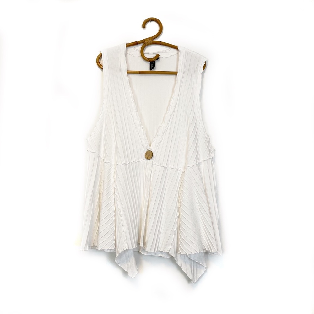 Focus Casual Life |‎ Ribbed Sleeveless Vest 100% Cotton Size XL